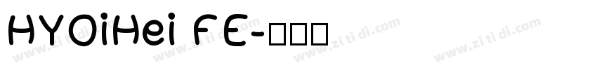 HYOiHei FE字体转换
